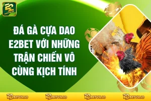 Đá Gà Cựa Dao E2BET Với Những Trận Chiến Vô Cùng Kịch Tính